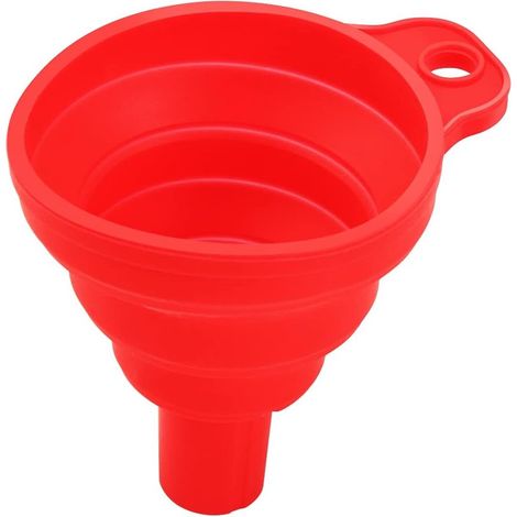 Imbuto in silicone pieghevole, semplice, si adatta a tutti i cassetti della cucina, imbuti, dispenser per impasto, utensili. (1/3)