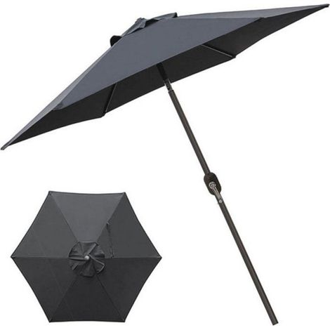 Housse Parasol - Polyester Impermeable Anti-UV - Pour Parasol Demi-Mat et Deporte - Diametre 2 2,5 2,7 ou 3 M - 1 Piece (1/5)