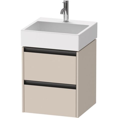 Duravit Ketho.2 Waschtischunterbau wandhängend, 2 Schubkästen, (1/2)