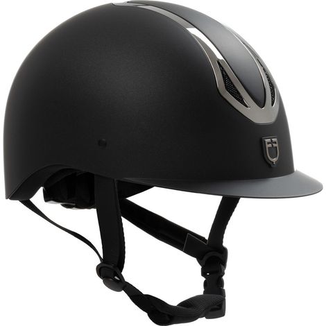 TAGLIA S EQUESTRO Cap Azael NERO - GUN METAL CASCO EQUITAZIONE (1/3)