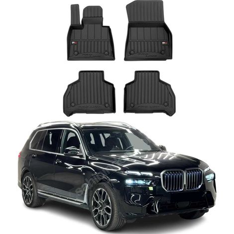 OMAC Tapis de Sol Caoutchouc pour BMW X7 G07 2019-2025 Noir Premium 4 pièces (1/5)