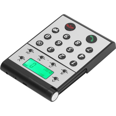 Interphone sans fil, portée de 1000 m, appels clairs, réseau intelligent, système mains libres, interface hôte noire (1/5)