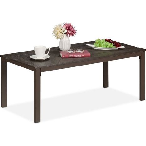 Mesa de jardin rectangular