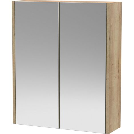 Winshill Mirror - Light Oak - 600mm