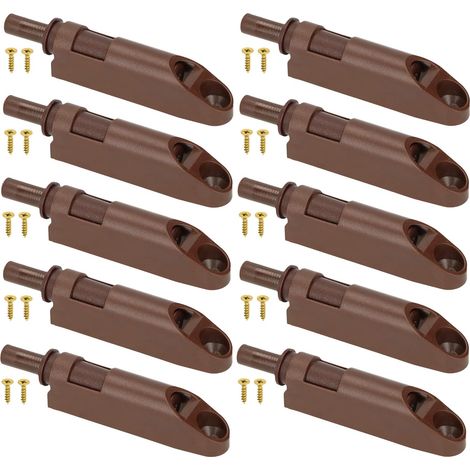 KOTARBAU Lot de 10 amortisseurs pour portes de meubles avec adaptateur Marron SoftClose pour meubles (1/5)
