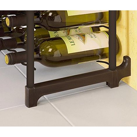 Tomado-Metaltex Barbera Wijnrek voor 50 Flessen 108x50x26 cm Zwart (1/2)