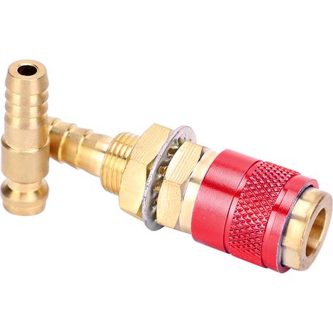 Raccords rapides 8mm refroidis à l'eau pour poste de soudage MIG/MAG et TIG (Couleur Rouge) (1/5)
