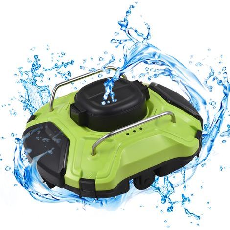 Robot Pool Cleaner, Dual Motor, 110 Minute Battery Life, Compact and Lightweight Cordless Pool Vacuum, Ideal for Flat Bottom Pools (1/5)