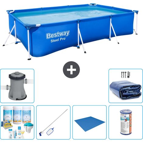 Bestway Bestway Steel Pro Rectangulaire - 300x201x66 cm - 7-pièces S21555 (1/5)