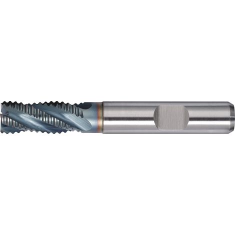 Fraise à queue cylindrique DIN 844 Type NR D.12mm L.utile 36mm HSS-Co5 TiCN Weldon TW (1/2)