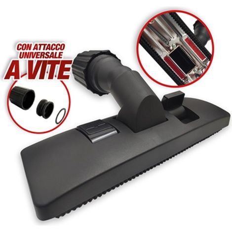 SPAZZOLA SETOLE PAVIMENTO PARQUET TAPPETI ASPIRAPOLVERE UNIVERSALE NO RUOTE AS14 (1/2)