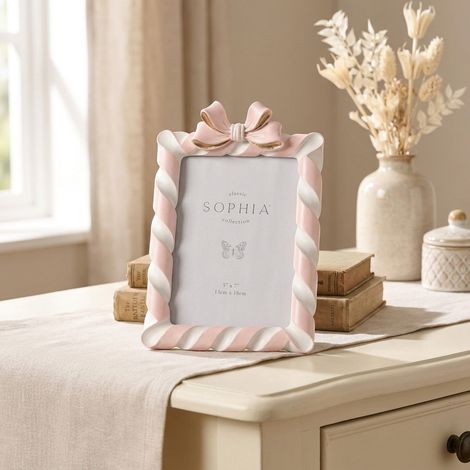 Candy Cane Bow Single Photo Frame (1/2)