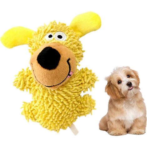 Quietsch-Plüschtier für Hunde, weiches, interaktives Kauspielzeug für Welpen, geeignet für kleine, mittlere und große Hunde