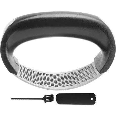 Presse-ail en acier inoxydable avec brosse de nettoyage et éplucheur, ustensile de cuisine (1/5)