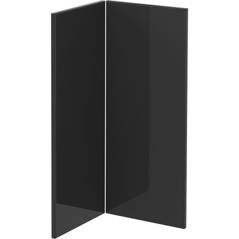 Façade de cuisine R-Line, Anthracite Haute brillance, 59.2x71.3cm façade de meuble pour meuble bas d’angle, Vicco (1/5)