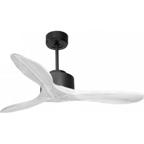 Modulo de KlassFan - Super destratificateur et ventilateur DC 106 cm Gris basalte pales bois blanc sans Lumière  15 à 20 m² (1/5)