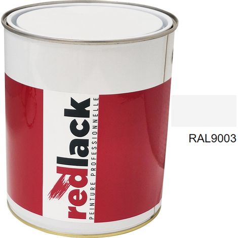 Dose 3L Lack Mehrzweckfarbe – RAL 9003 – Signalweiß – Glanz – für verschiedene Oberflächen – Redlack