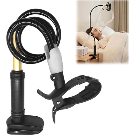 Support de tuyau CPAP : support de tuyau portable 360° CPAP et support de tuyau en aluminium pour la thérapie d'apnée du sommeil à la maison et en voyage, pour adultes et personnes âgées (1/5)