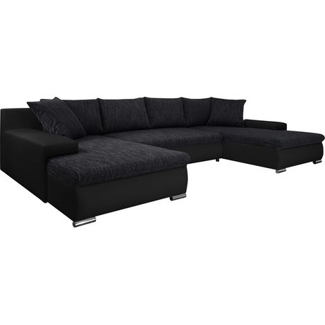 Tendencio – Canapé panoramique convertible 350 cm – Couchage 300 cm x 140 cm – Design moderne – Fabrication européenne – Garantie 2 ans