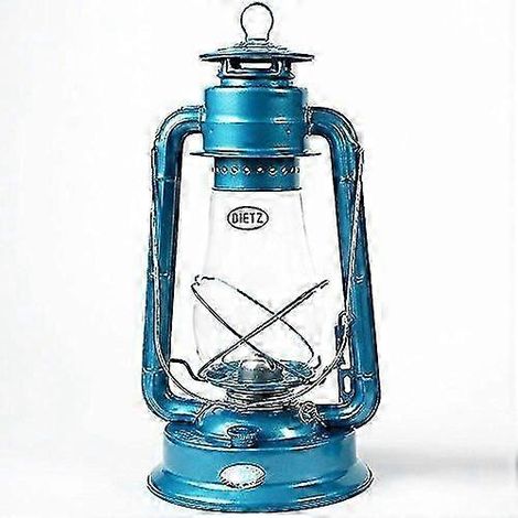 80 Lampe à pétrole Blizzard Hurricane Lanterne allumée Bleue (1/2)