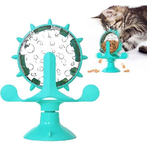 Toy for Cat Mill to Wind,Turn-disc Toy,Toy Swirling Cat,Toy Distributor of Food,Toy Cat Interactif for Cats Indoor,Gift for Cats- (1/5)