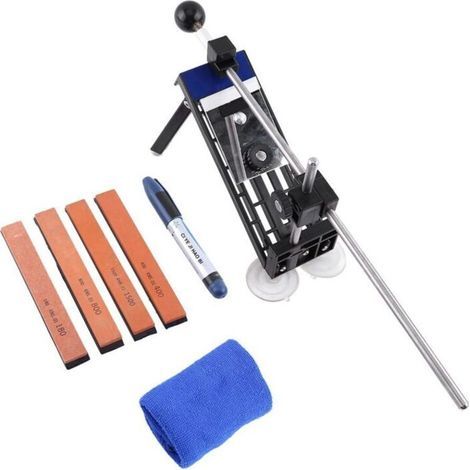 Aiguiseur de couteaux de cuisine professionnel à angle fixe 4 pierres (1/4)