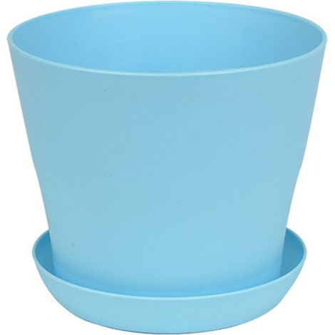 Godet Plastique - Diamètre Haut 10,2 cm - Hauteur 8,6 cm - Fond 7,1 cm - Avec Trous de Drainage et Bac de Récupération - Lot de 12 (1/5)