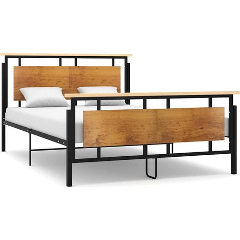 Estructura de cama sin colchón metal 140x200 cm (1/5)