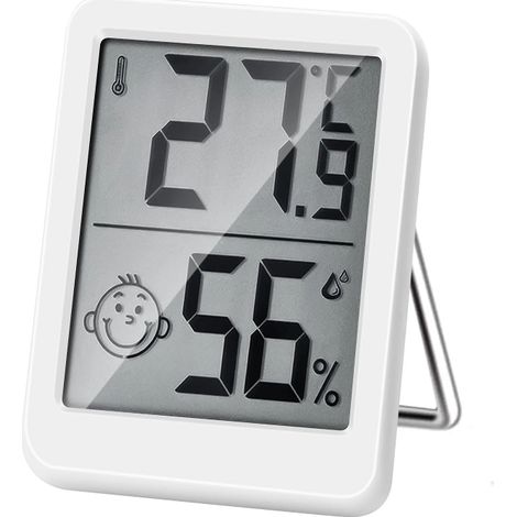 Thermomètre Hygromètre Intérieur Digital à Haute Précision, Moniteur de Température et Humidimètre, Thermo Hygromètre Indicateur du Niveau de Confort (1/5)