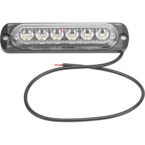 Seitliche Positionsleuchten, permanentes gelbes Blinklicht, 12 V, 6 LEDs, für Lkw, Pkw, Motorrad (1/5)