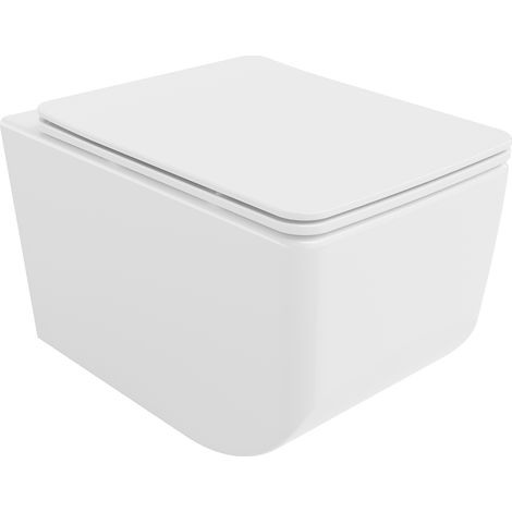 Mexen Vera WC-Schüssel Randlos mit slim Sitz und Absenk-Automatik, duroplast, Weiß - 30164000