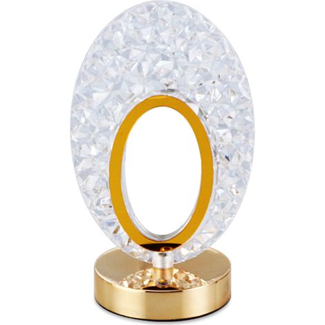 Lampe de chevet en cristal rechargeable lampe de nuit anti-fatigue cadeau romantique éclairage d'ambiance