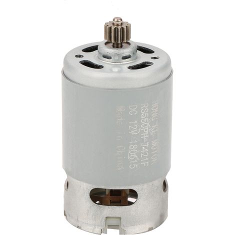 Industrieller Zweigang-Gleichstrommotor mit 12-Zahn-Zahnrad für elektrische Bohrmaschinen und 12-V-Werkzeugmaschinenzubehör (1/5)