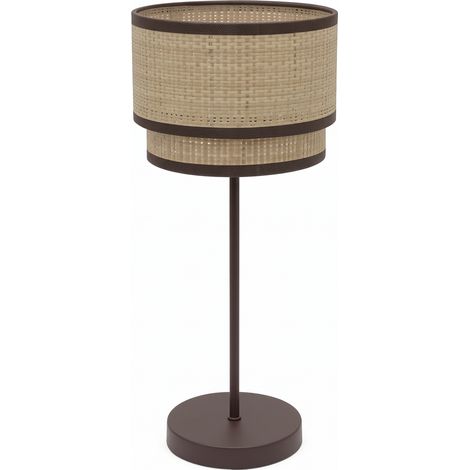 Sobremesa Roque 1xe14 Natural/marron 41x18x18 Cm