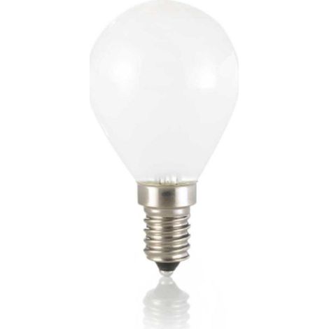 LAMPADINA ATTACCO E14 SFERA IN VETRO BIANCO 4 W 340 lm 3000 K DIMMERABILE TRIAC Ø 45 x H 78 mm