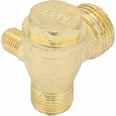 Clapet Anti-retour de Compresseur d'air à 3 Ports, Valve de Compresseur D'air (1/4)