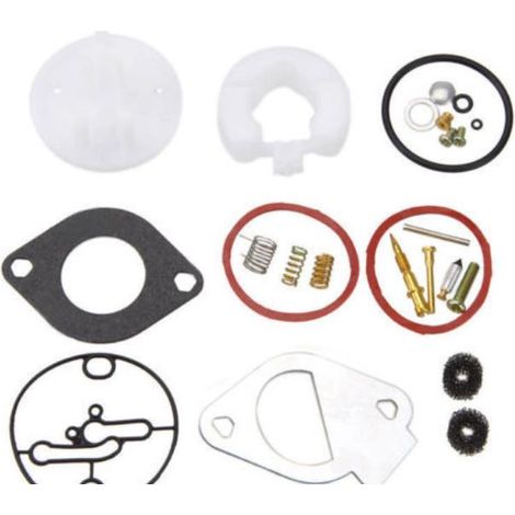 Kit de réparation de carburateur en métal Accessoires de carburateur Examen professionnel durable Pièces de rechange Kit de joint de membrane de réparation de carburateur Carburateur Tondeuse à gazon (1/2)