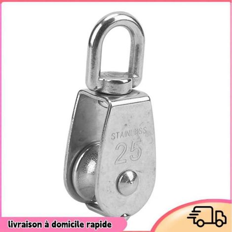Aucune Roue de remorquage de fil Outil Universel de Suspension de Roue en Acier Inoxydable 316, Poulie Simple, pour moto outillage (1/5)
