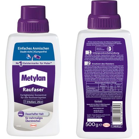 Metylan Raufaser Fertigkleister Konzentrat 500g MKR12