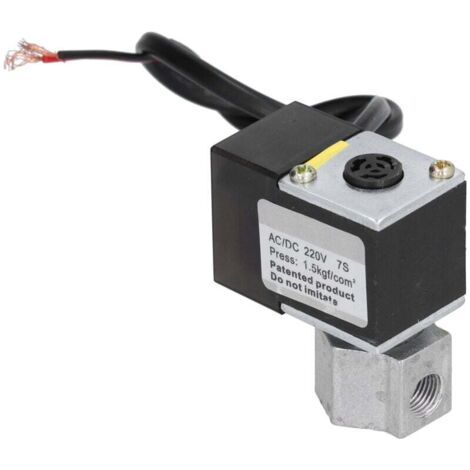 Électrovanne M8, filetage d'interface, accessoires de pompe à Air avec Base en fonte d'aluminium, trou latéral AC/DC220V