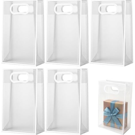Pieces 24 x 15 x 8cm Transparent Gift Bag, Transparent Gift Pouch (1/5)