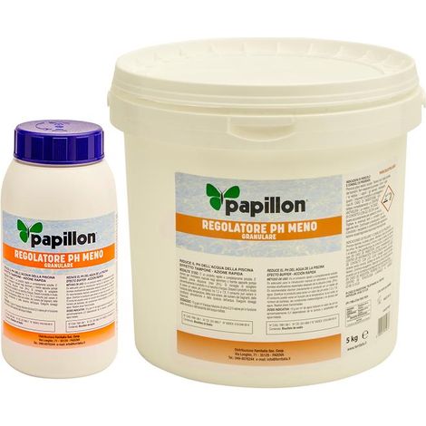 REGOLATORE PH PISCINA GRANULARE "-PH " 5KG PAPILLON