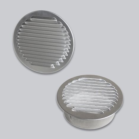 Grille d'air ronde en Aluminium 80 mm (1/2)