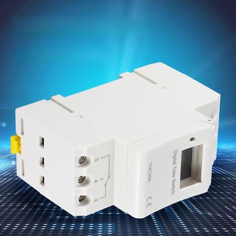 Commutateur Minuterie LCD 30A 12-220V Programmable pour Changement Source Alimentation et Automatisme (1/5)