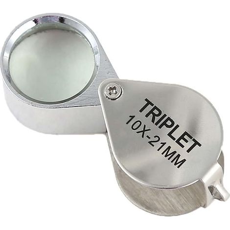 Loupe de Poche 10x Géologie Bijoutier Petite - Loupe Pour Bijoutiers pour l'inspection d'objets minuscules.