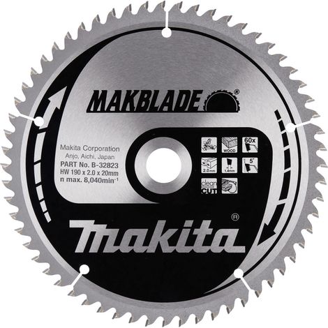 Makita MAKBLADE Lame de scie 190x20x60Z (B-32823)