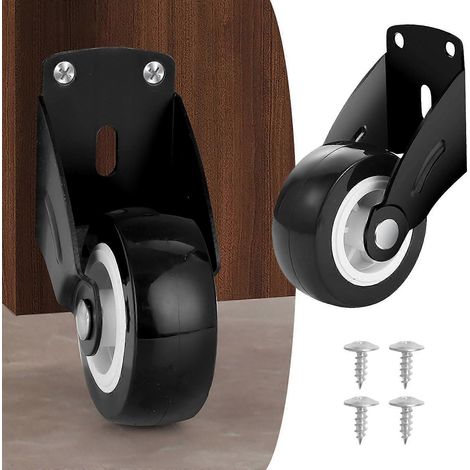 Roulette de support inférieure de porte anti-affaissement de 5 cm (2 pouces) pour portes en bois, roulement fluide et installation facile (1/5)