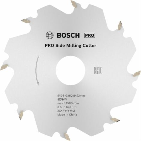 Bosch – Fraise à disque 22 mm – Épaisseur 4 mm pour rainures – Pour bois massif et composites – Compatible GFF 22 A Professional - 3608641013 (1/5)