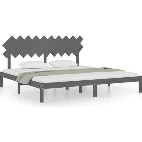 Maison Exclusive - Giroletto Grigio 200x200 cm in Legno Massello (1/5)