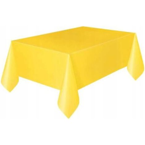 Tovaglia in lamina metallizzata 120x140 cm, gialla, 1 pz.